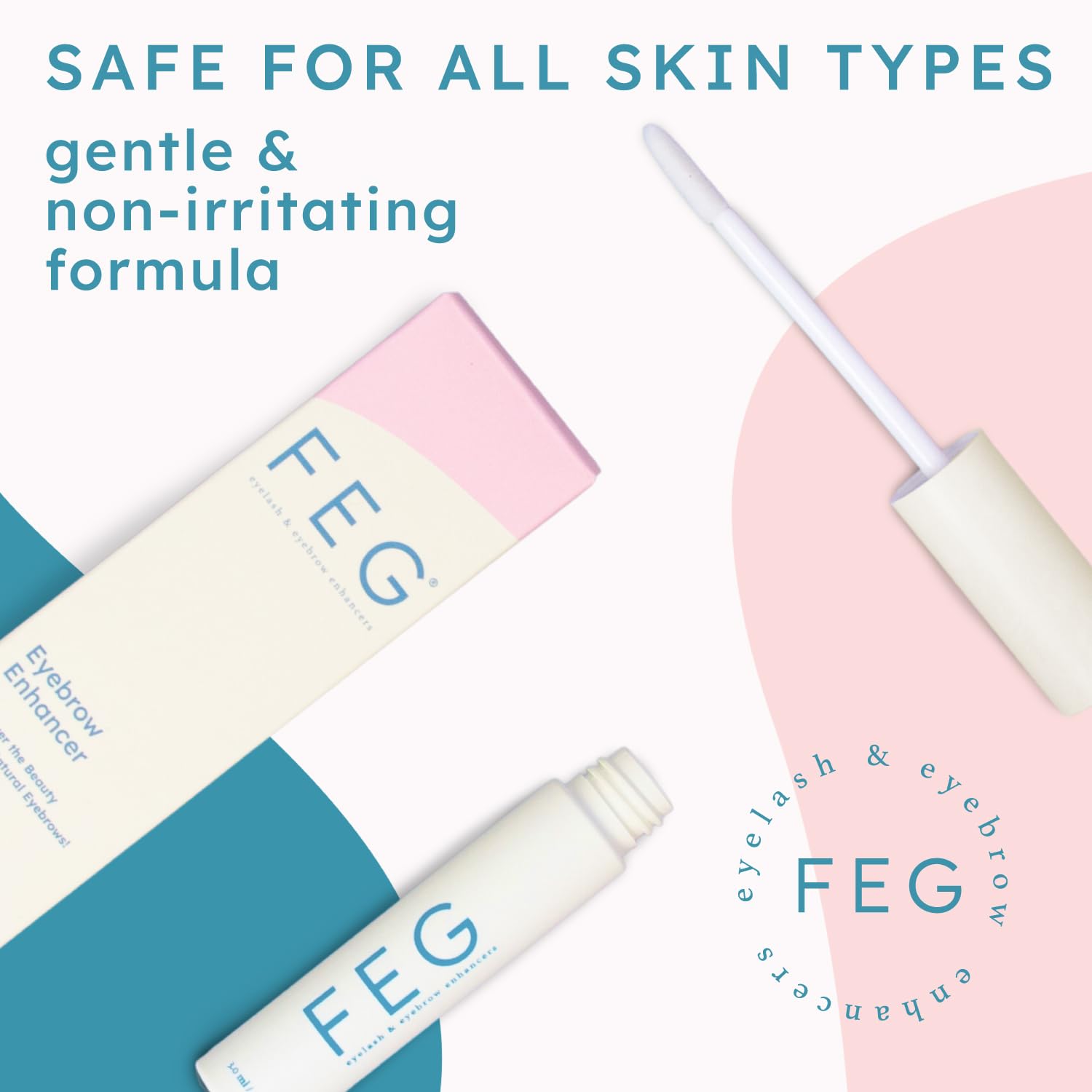 FEG Eyebrow Enhancer Serum – 2-Pack (3ml Each) for Fuller Brows