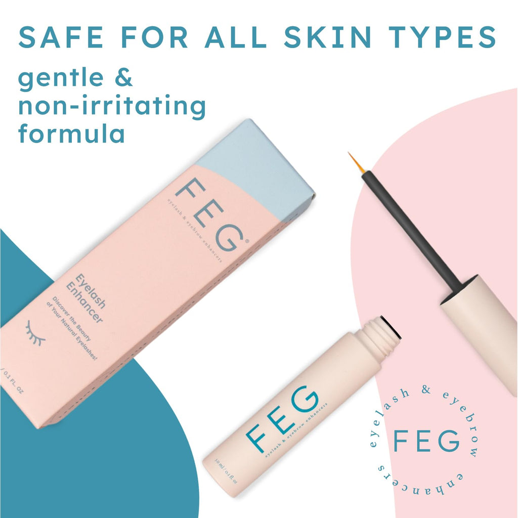 FEG Eyelash Enhancer – Natural Lash Growth Serum (3-Pack, 3ml Tubes)