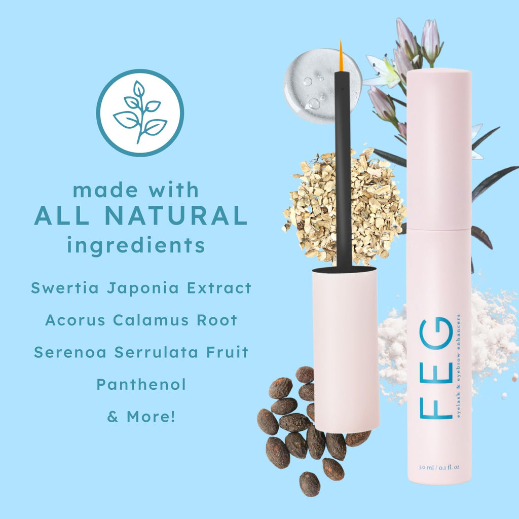 FEG Eyelash Growth Serum – Longer, Darker Lashes & Brows (Single Pack)
