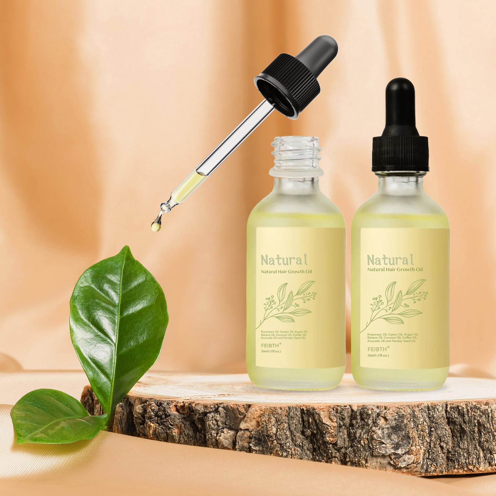 FEIBTH Natural Hair Growth Oil with Rosemary & Batana – 2 oz