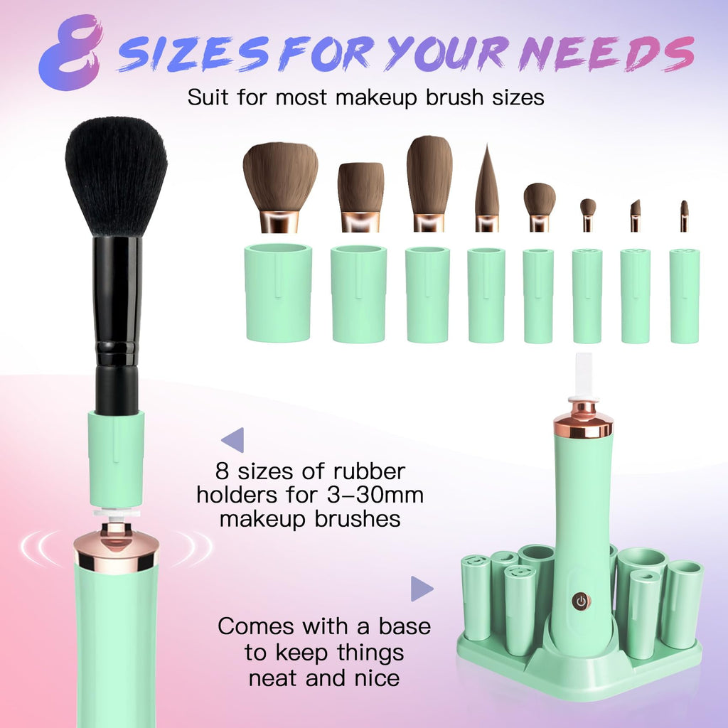 FEIMINI Makeup Brush Cleaner and Dryer Machine – 2-in-1 Spin Clean & Dry