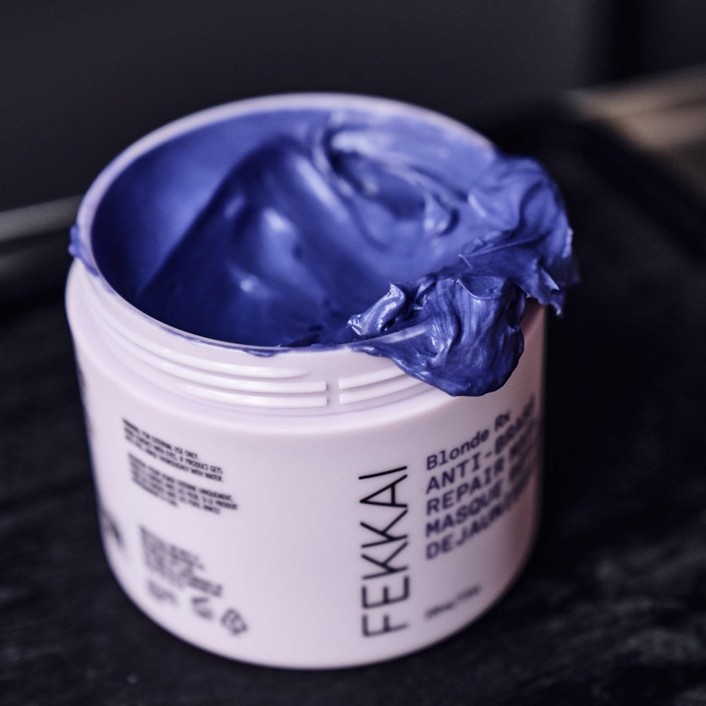 FEKKAI Blonde Rx Anti-Brass Repair Mask – 3X Stronger Hair, 67% Less Breakage