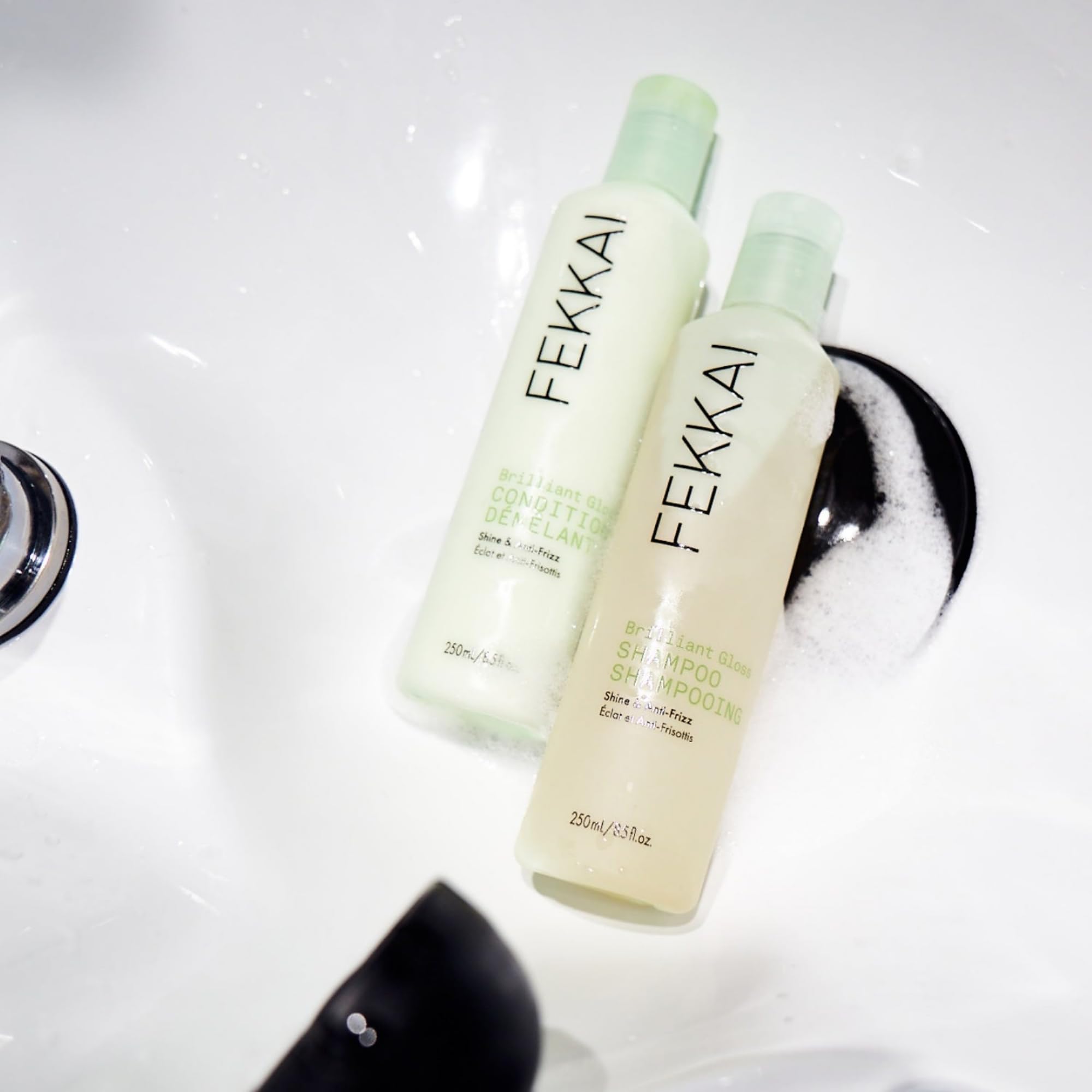 Fekkai Brilliant Gloss Conditioner - 8.5 oz, Pack of 2 | 4X Shine, Sulfate-Free, Vegan