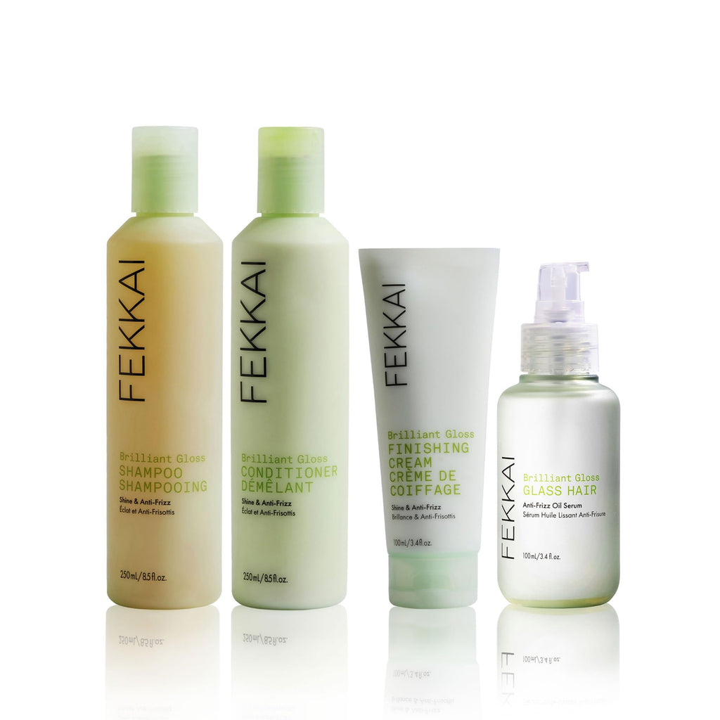 FEKKAI Brilliant Gloss Shampoo – 1L Pack of 2 | 4X Shine | Sulfate, Paraben, Phthalate Free | Vegan & Cruelty-Free