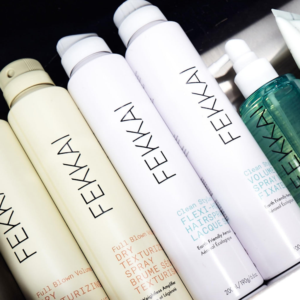 FEKKAI Clean Stylers Flexible Hold Hairspray – 6.6 oz (58% Frizz Reduction)