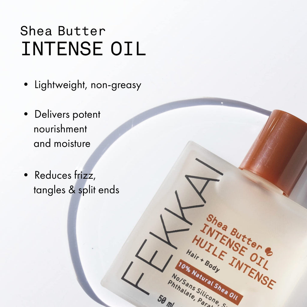 Fekkai Shea Butter Intense Oil – Hydrates Hair & Skin, 50 mL, Vegan & Cruelty-Free