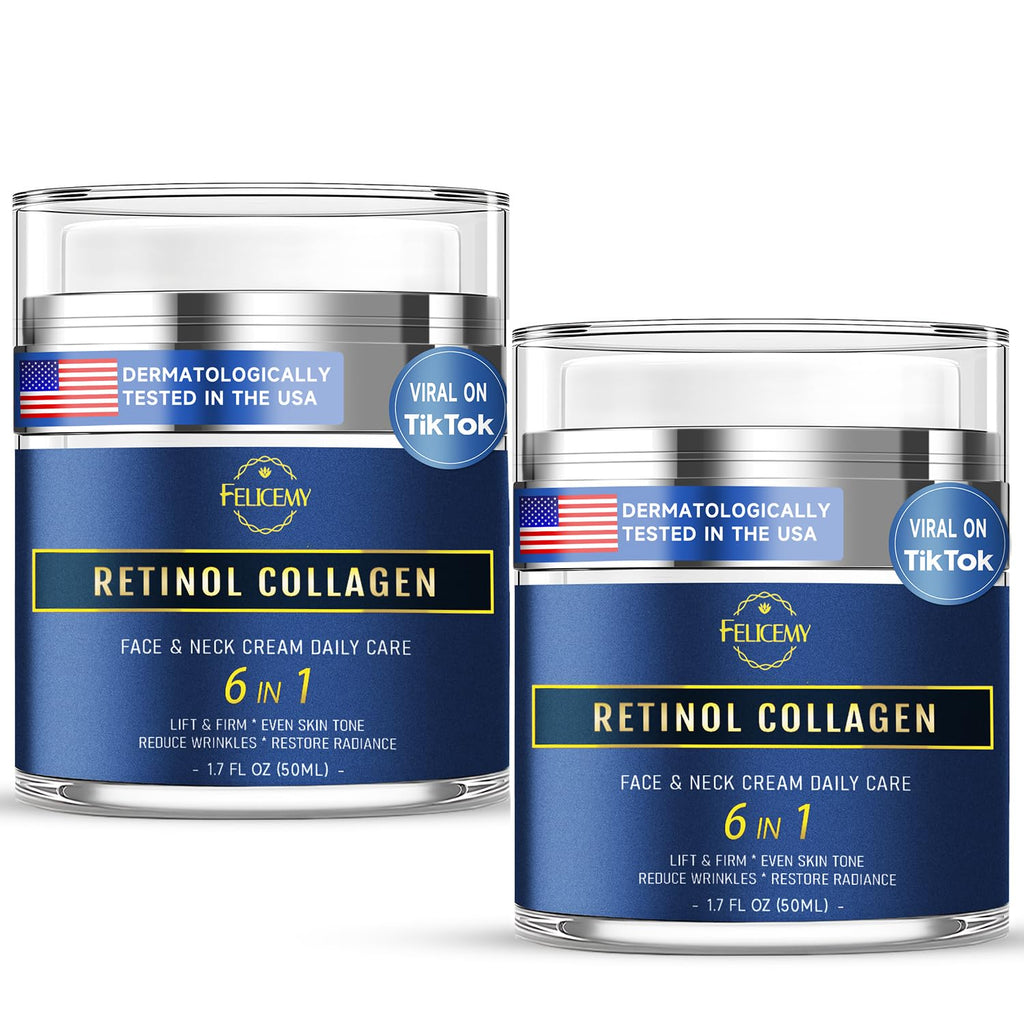 Felicemy 6-in-1 Face Cream for Men – All-in-One Hydration, Anti-Aging & After-Shave Care (2-Pack)