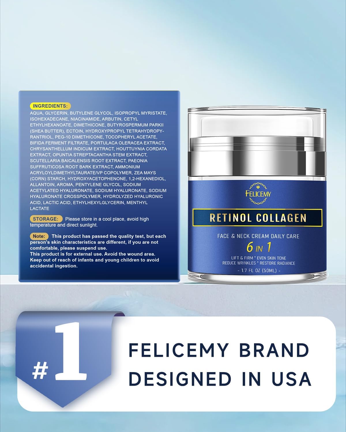 Felicemy 6-in-1 Face Cream for Men – All-in-One Hydration, Anti-Aging & After-Shave Care (2-Pack)