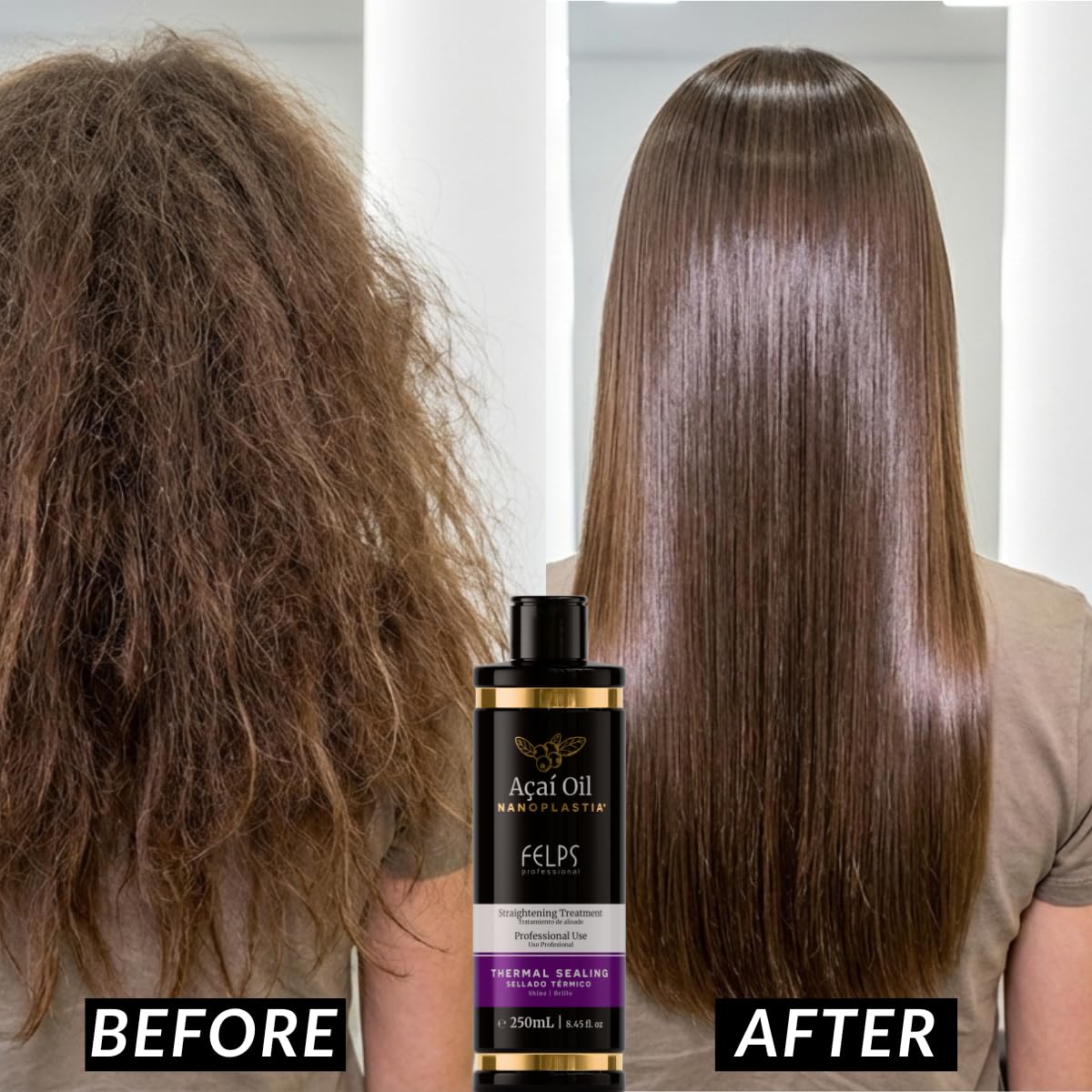 Felps Omega Zero Black Nanoplastia Professional Smoothing Treatment - 250ml/8.45oz