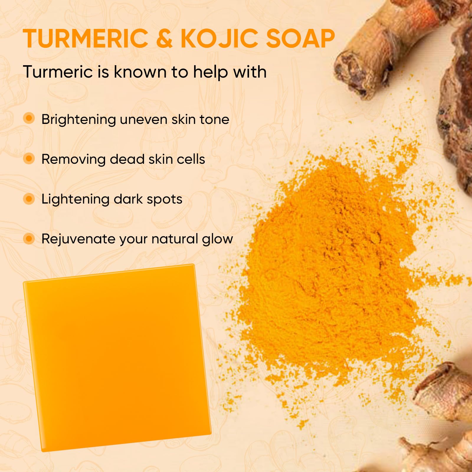 Femani Turmeric Face Wash Set – Turmeric Cleanser, Soap Bar & Oil for All Skin Types