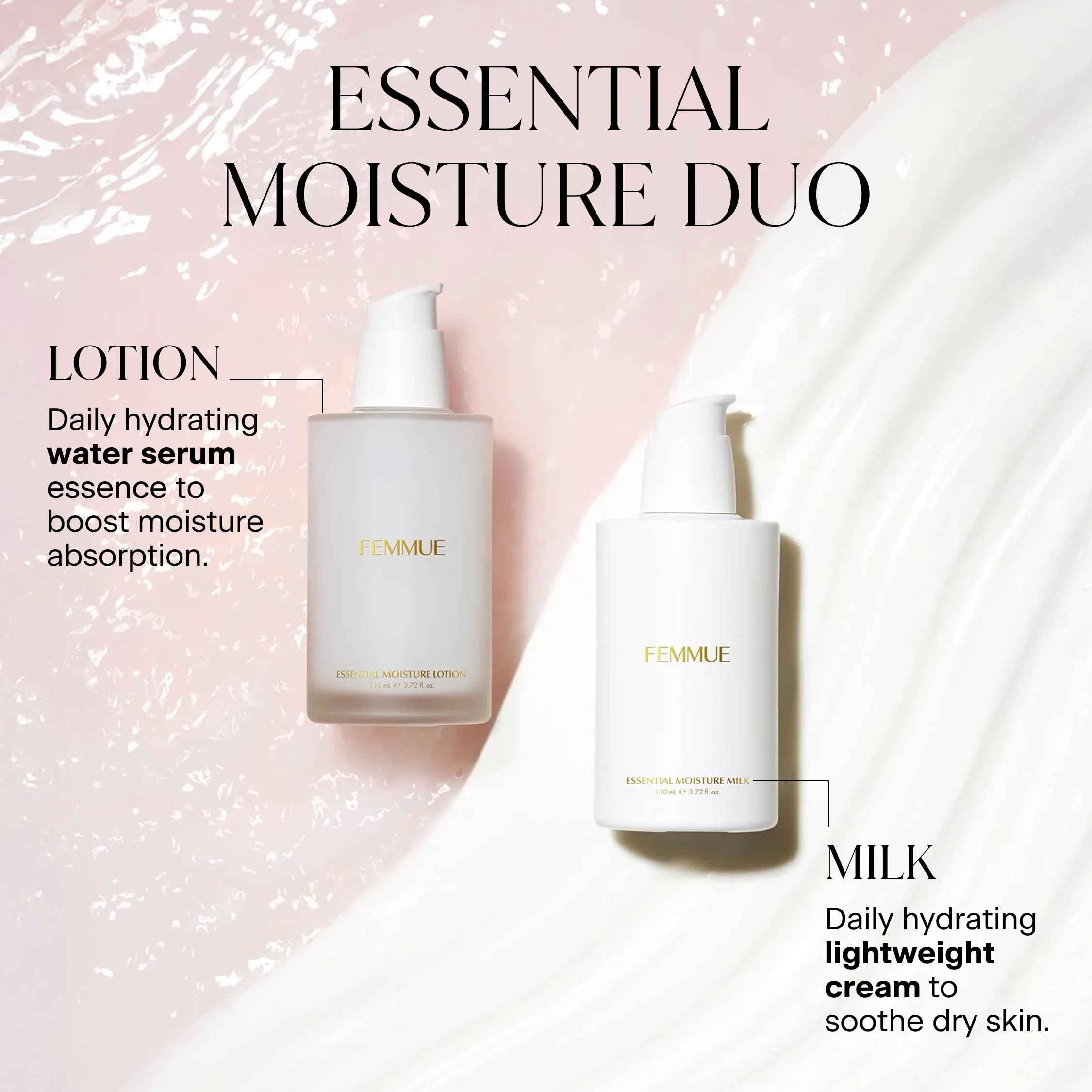 FEMMUE Essential Moisture Milk Face Moisturizer | Lightweight Daily Hydration