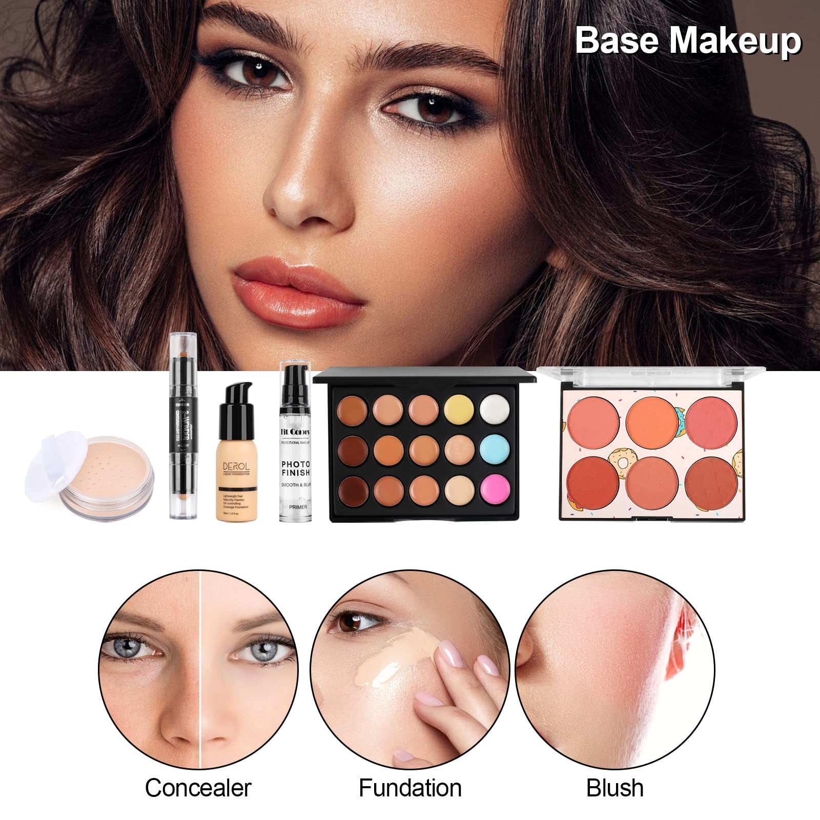 Fenshine All-in-One Makeup Kit for Women | Complete Travel Makeup Bundle