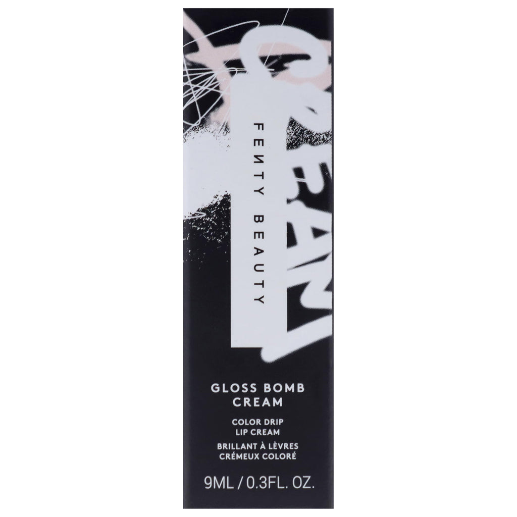 Fenty Beauty Gloss Bomb Cream Color Drip Mauve Wives Lip Cream – High Shine, Non-Sticky Color 0.3 oz