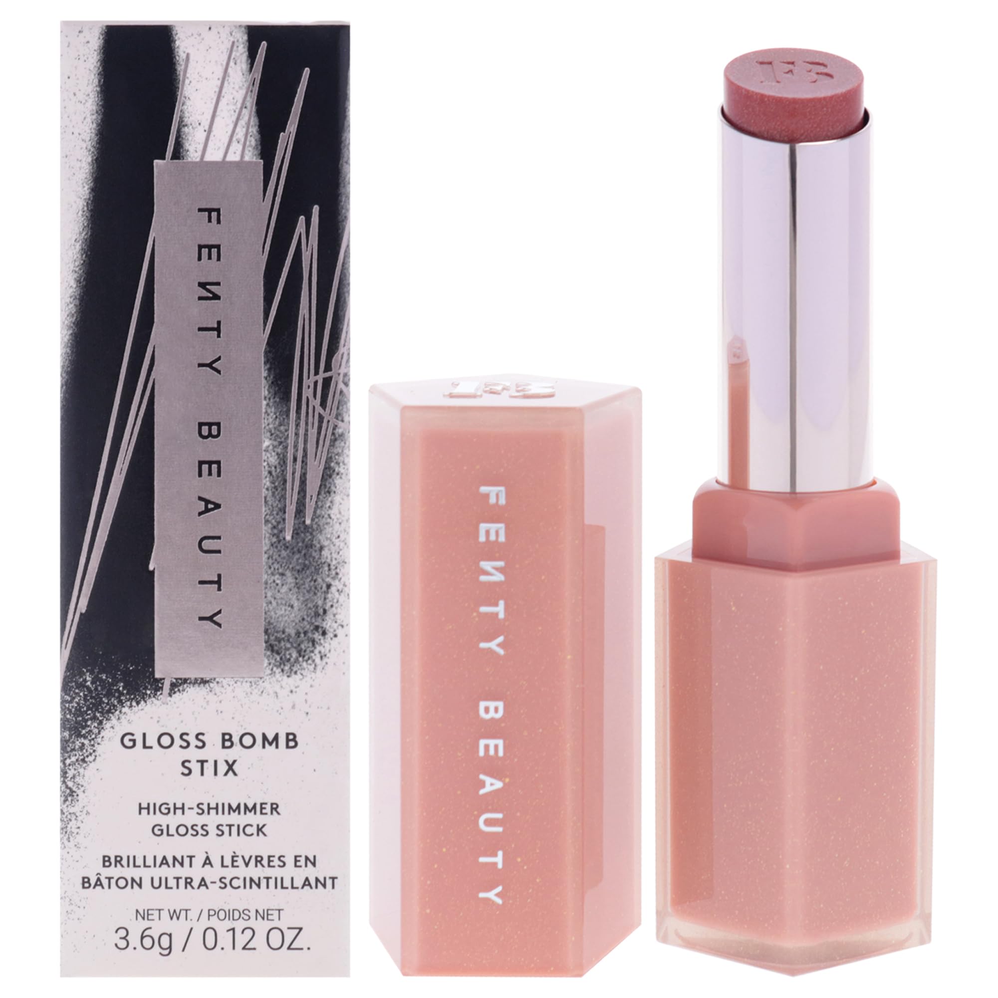 Fenty Beauty Gloss Bomb Stix Shimmer in Fenty Glow – 0.12 oz Lipstick & Lip Gloss Stick