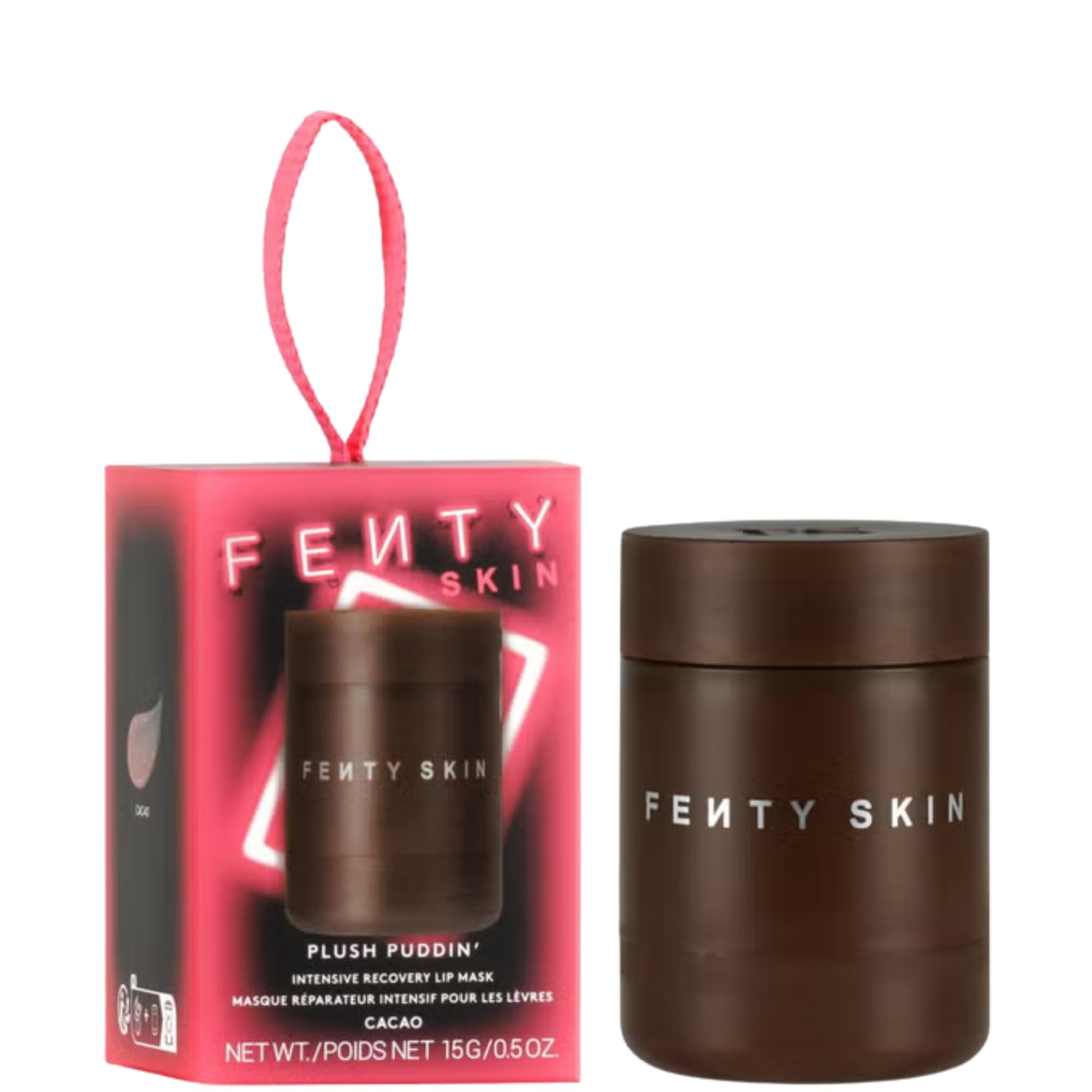 Fenty Beauty Plush Puddin' Intensive Recovery Lip Mask – Cacao (0.5 oz)