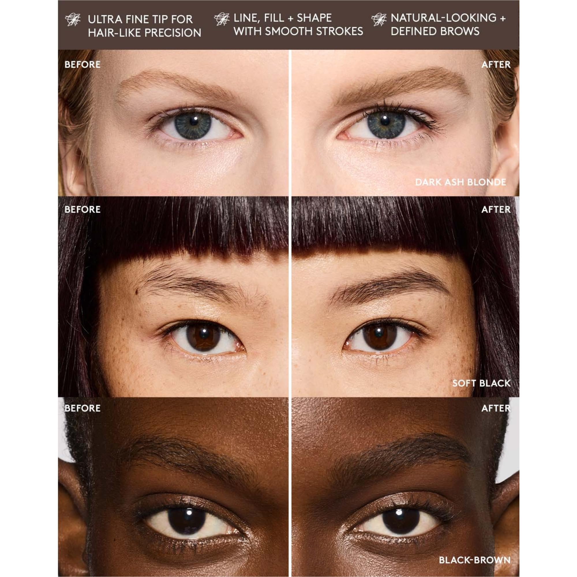 Brow MVP Ultra Fine Brow Pencil and Styler - Dark Brown | FENTY BEAUTY