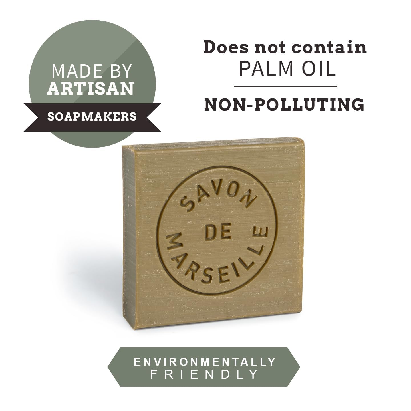Fer à Cheval Pure Olive Savon de Marseille Soap – 4x65 g Sliced Cubes