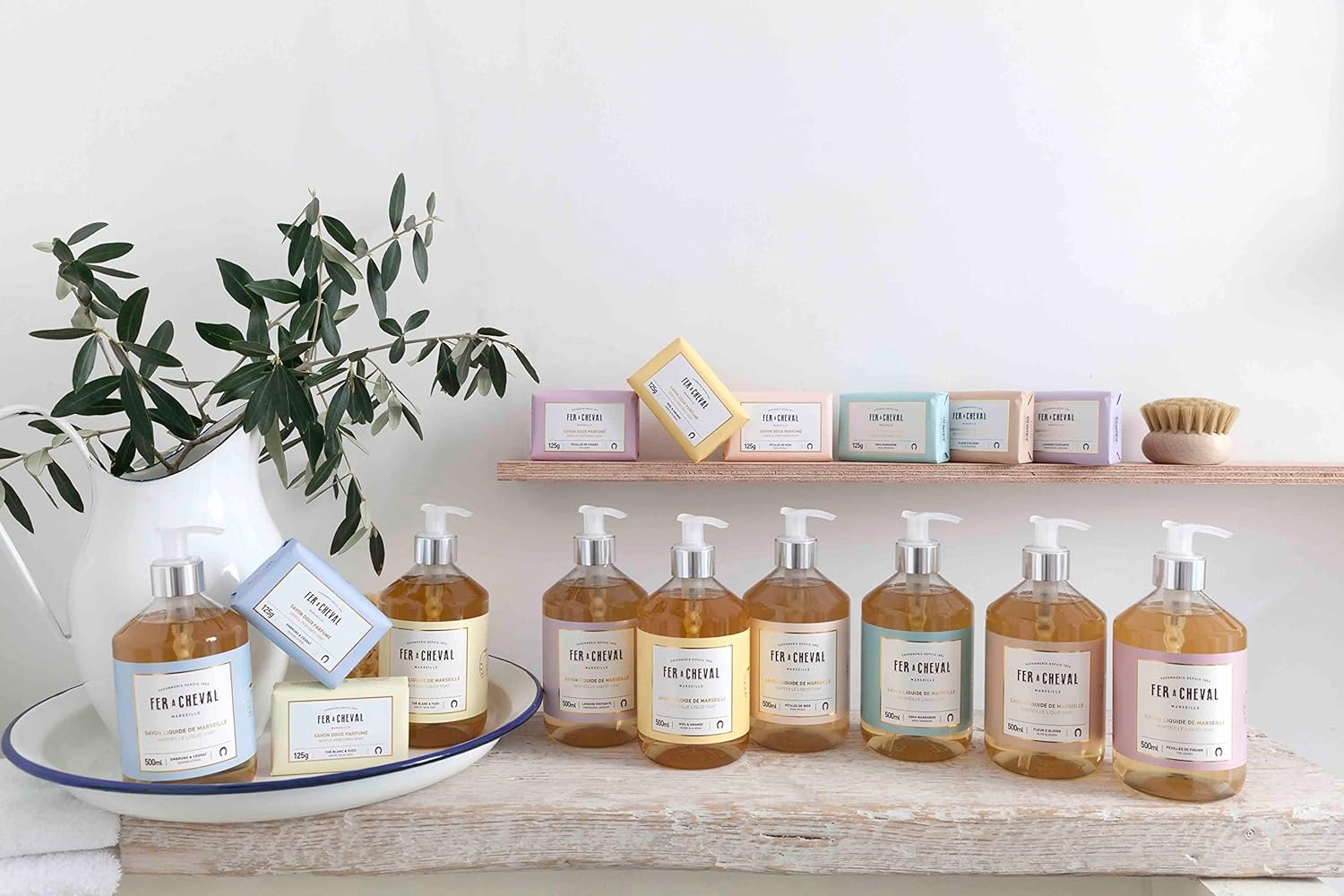 Fer à Cheval Honey & Almond Nourishing Liquid Soap – Ultra Gentle, 2x500ml