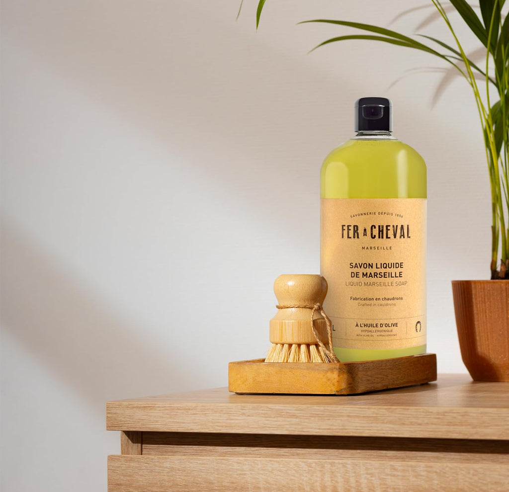 Fer à Cheval Olive Oil Marseille Liquid Soap 1L – Hypoallergenic, Natural & Eco-Friendly