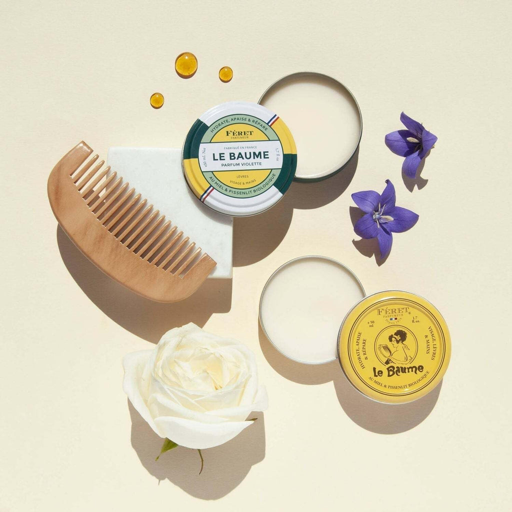 Feret Le Baume Multi-Purpose Balm – Violette | Deep Hydration for Lips, Skin & Cuticles – Made in France