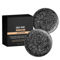 F FENG PEI Black Shampoo Bar for Hair & Beards — Natural Darkening (2 Pcs)