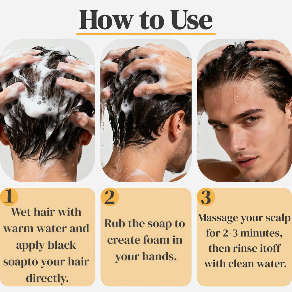 FHH Gray Hair Reverse Bar – 2-Pack Natural Darkening Shampoo Soap for Men & Women