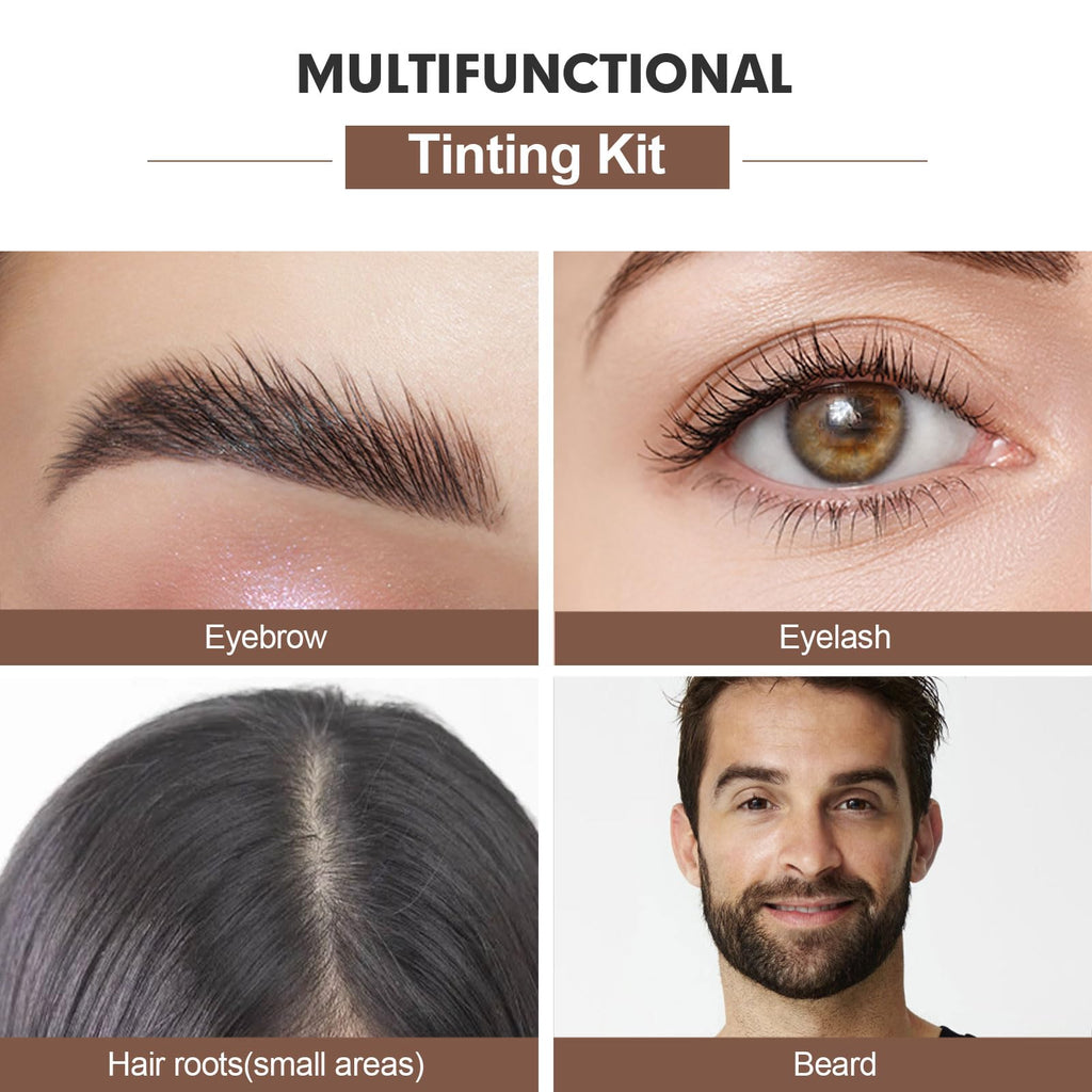 FIAHNG Lash Color Kit – DIY At-Home Lash & Brow Tint for Fuller Lashes and Brows (Brown)