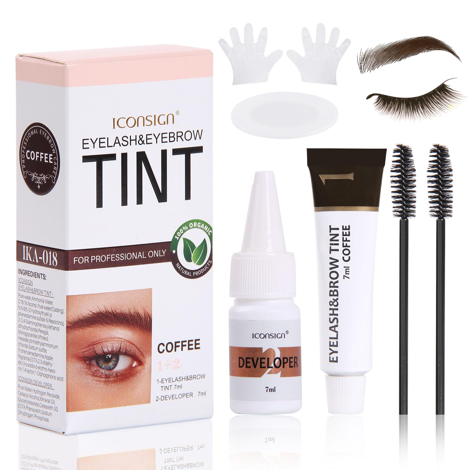 FIAHNG Lash Color Kit – Professional DIY Brow & Lash Tint, 4–6 Weeks, Safe & Easy at Home