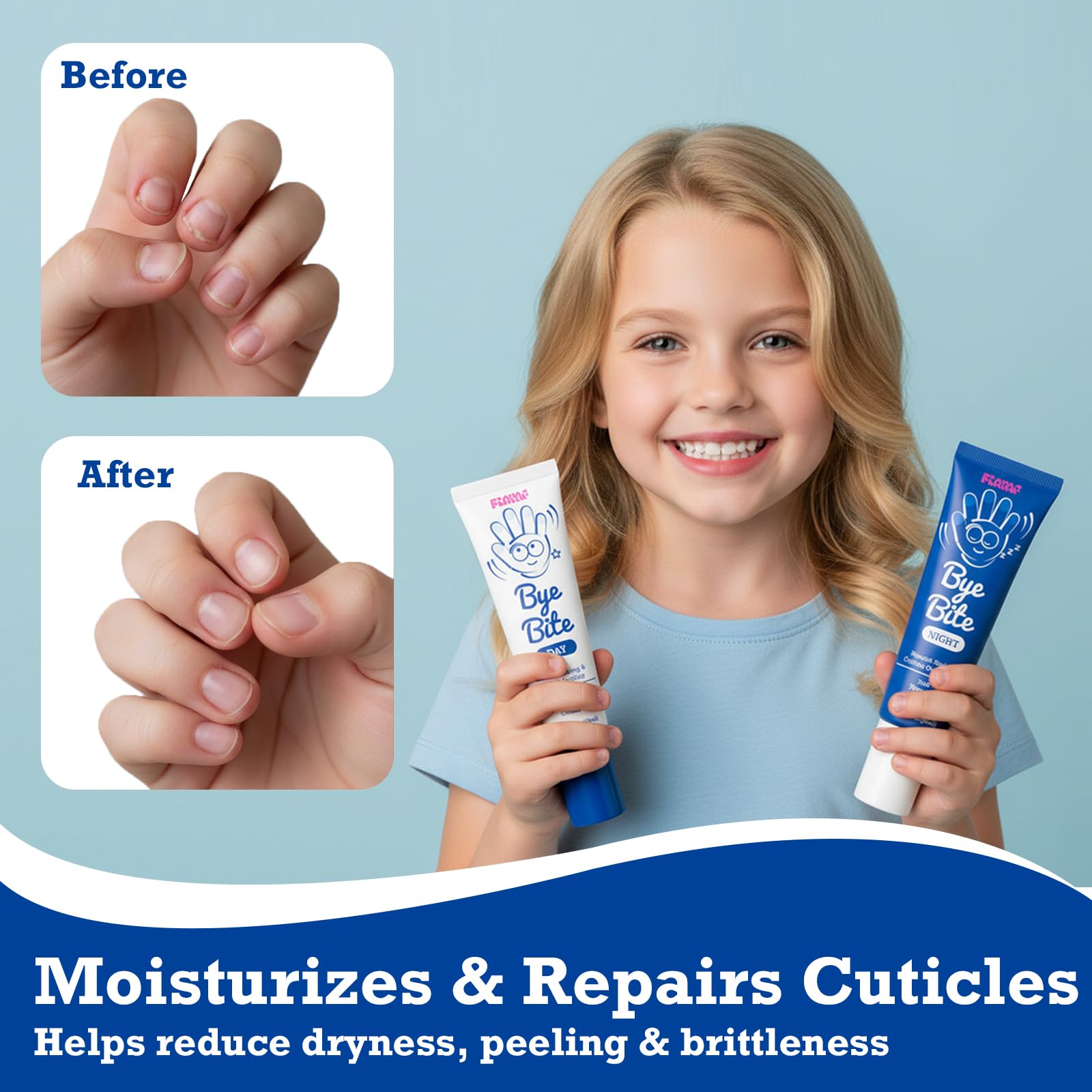 FIAYAF ByeBite Day & Night Nail Care Duo — Bitter Protection + Nourish Cream