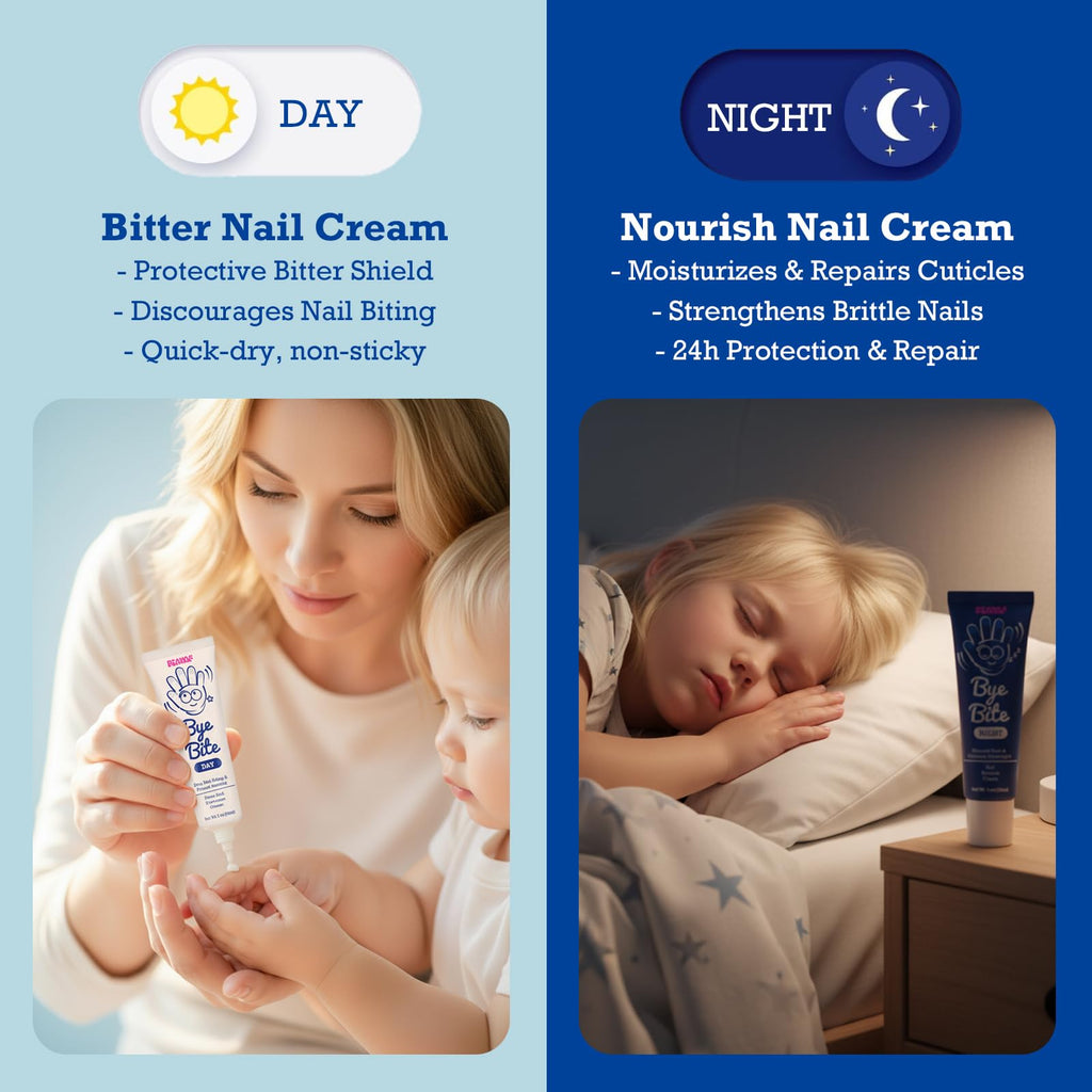 FIAYAF ByeBite Day & Night Nail Care Duo — Bitter Protection + Nourish Cream