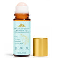 Fibosara Frankincense & Castor Oil Roll-On with Rose Quartz – 100% Pure, Organic, Cold-Pressed, 50ml