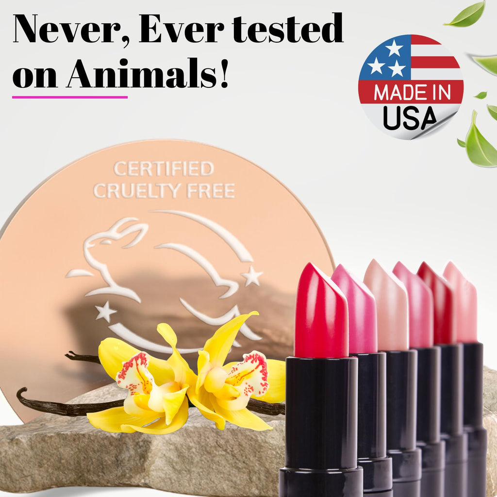 Fifth & Skin Botanical Lipstick Berry Red – Vegan, Organic Matte Lip Color | Made in USA