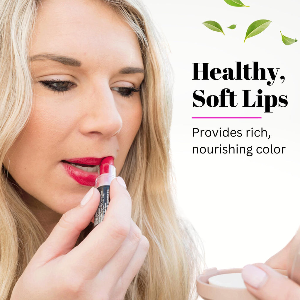 Fifth & Skin Botanical Lipstick Berry Red – Vegan, Organic Matte Lip Color | Made in USA