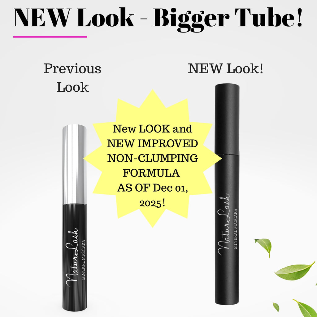 Fifth & Skin NATURLASH Natural Mascara (BLACK) – Hypoallergenic, Vegan, Gluten/Nut Free, Paraben Free