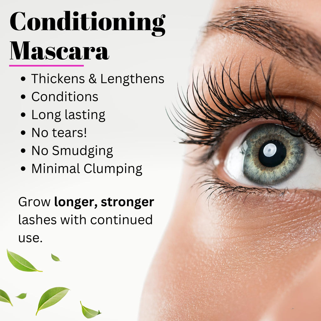 Fifth & Skin NATURLASH Natural Mascara (BLACK) – Hypoallergenic, Vegan, Gluten/Nut Free, Paraben Free