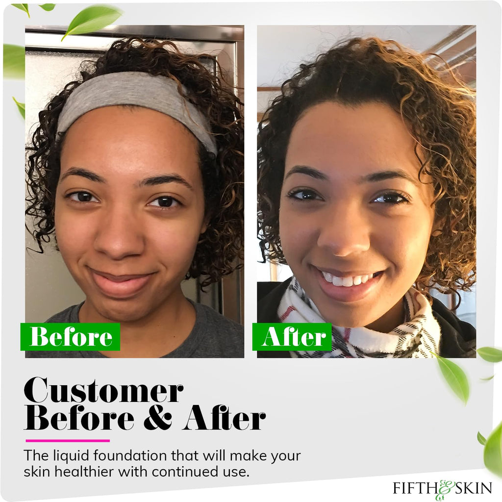 Fifth & Skin Better’n Ur Skin Foundation Deep Tan – Natural, Vegan, Palm-Free Buildable Coverage