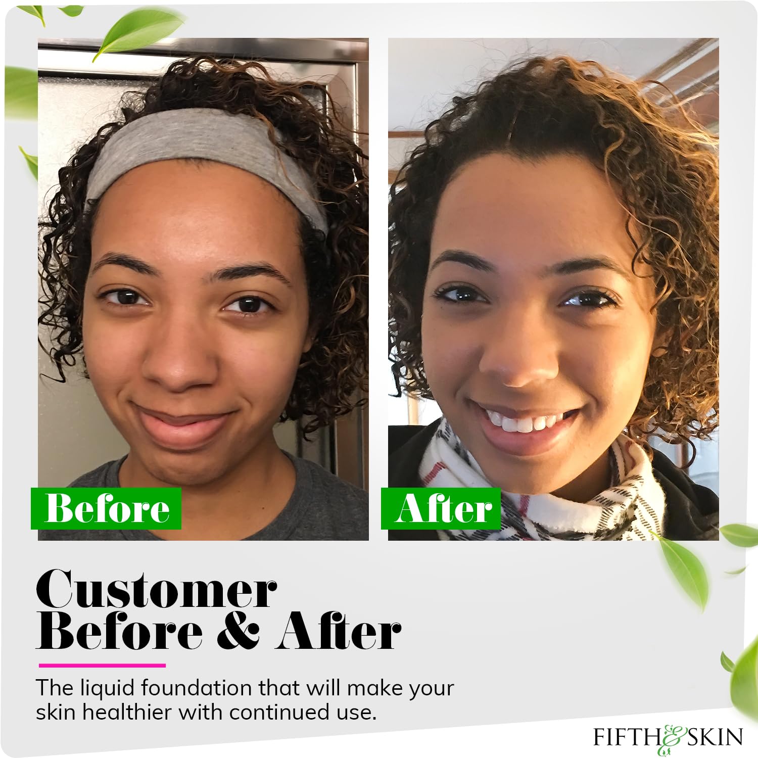 Fifth & Skin Better’n Ur Skin Foundation Deep Tan – Natural, Vegan, Palm-Free Buildable Coverage