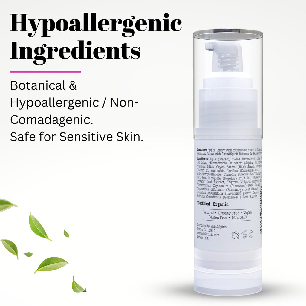 Fifth & Skin Better'n Ur Skin Mineral Makeup Primer - Hydrate, Minimize Pores & Lines | 1 oz | Natural, Organic, Vegan