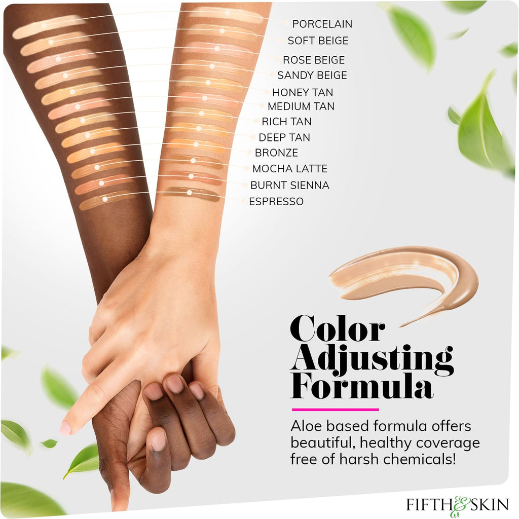 Fifth & Skin Better’n Ur Skin Foundation Burnt Sienna — Natural, Organic, Vegan, Cruelty-Free, Buildable Coverage