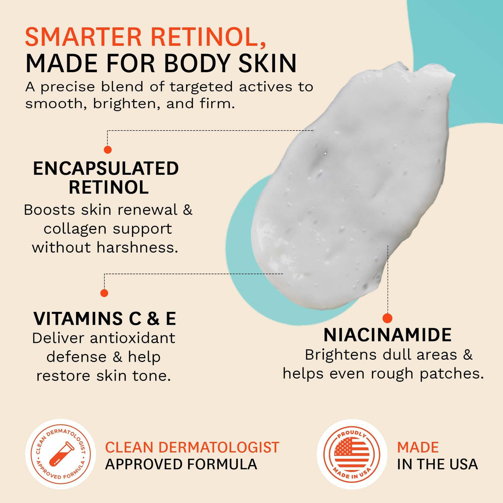 Fig.1 Retinol Body Serum – Advanced Body Skincare for Crepey Skin, Dark Spots & Stretch Marks (3.4 oz)