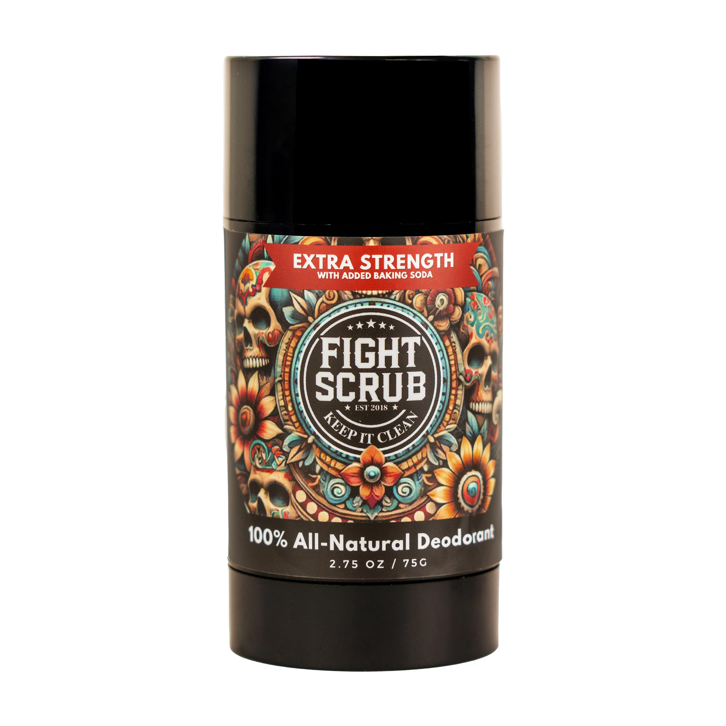 Fight Scrub Extra Strength Deodorant – Aluminum-Free, Unscented, USA-Made