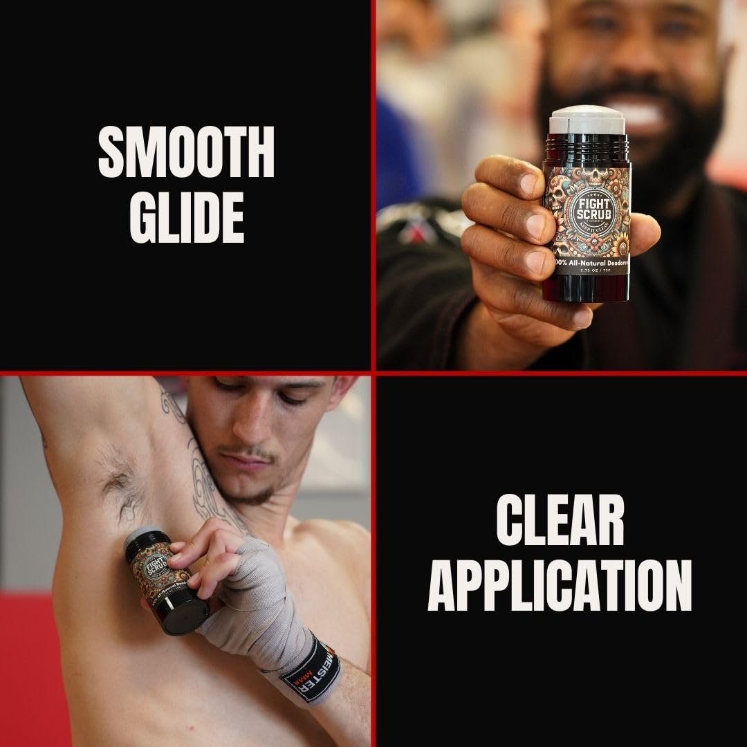 Fight Scrub Extra Strength Deodorant – Aluminum-Free, Unscented, USA-Made