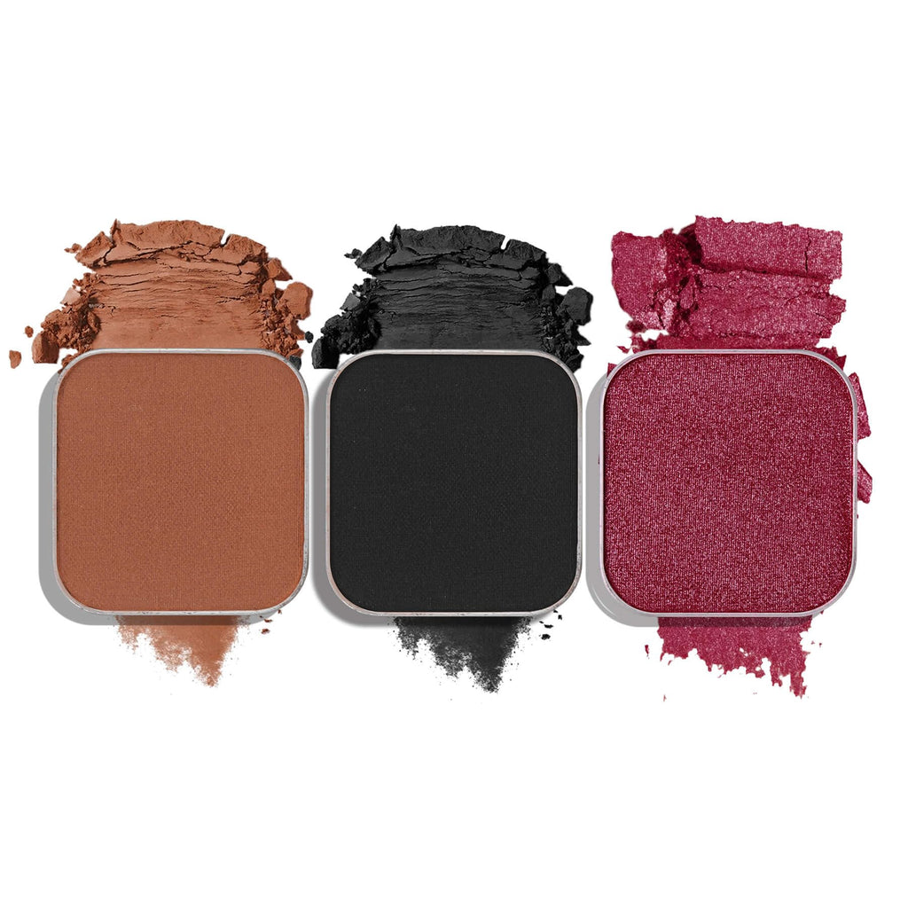 Fillwie 3-Color Eyeshadow Pack – Matte & Shimmer Neutrals, Magnetic Palette Pans