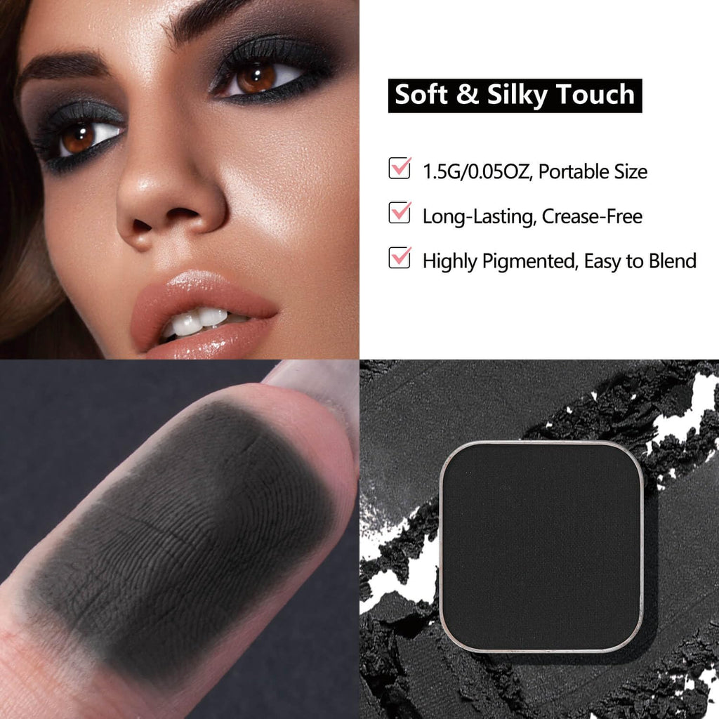 Fillwie 3-Color Eyeshadow Pack – Matte & Shimmer Neutrals, Magnetic Palette Pans