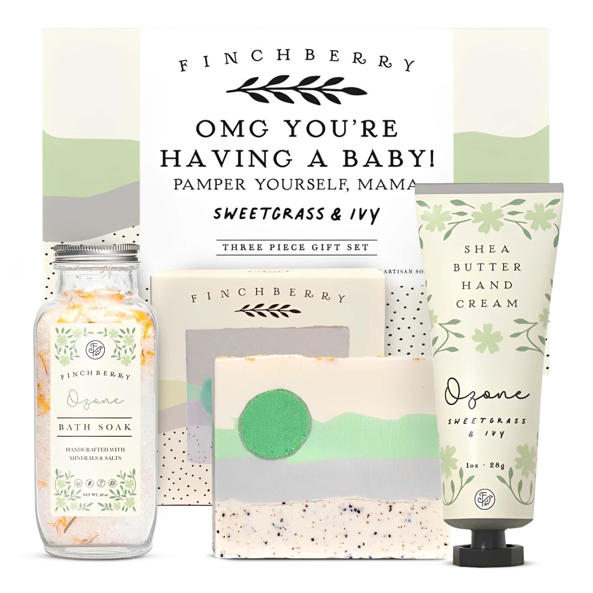 FinchBerry 3-Piece Gift Set OMG You're Having a Baby – Baby Shower & New Mom Care