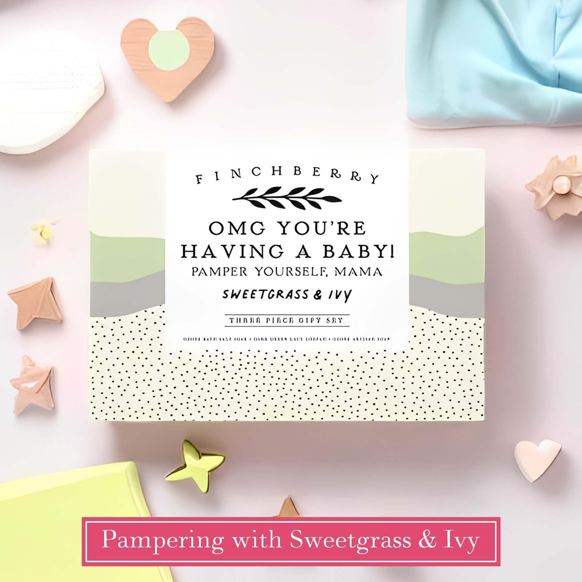FinchBerry 3-Piece Gift Set OMG You're Having a Baby – Baby Shower & New Mom Care
