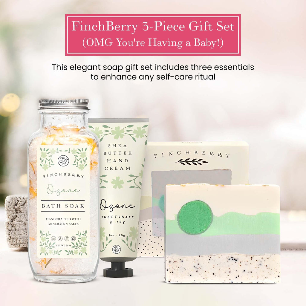 FinchBerry 3-Piece Gift Set OMG You're Having a Baby – Baby Shower & New Mom Care