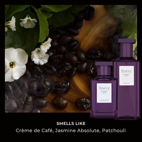 Fine'ry Jasmine Gourmand Eau de Parfum – Midnight Cafe Perfume for Women (60mL)