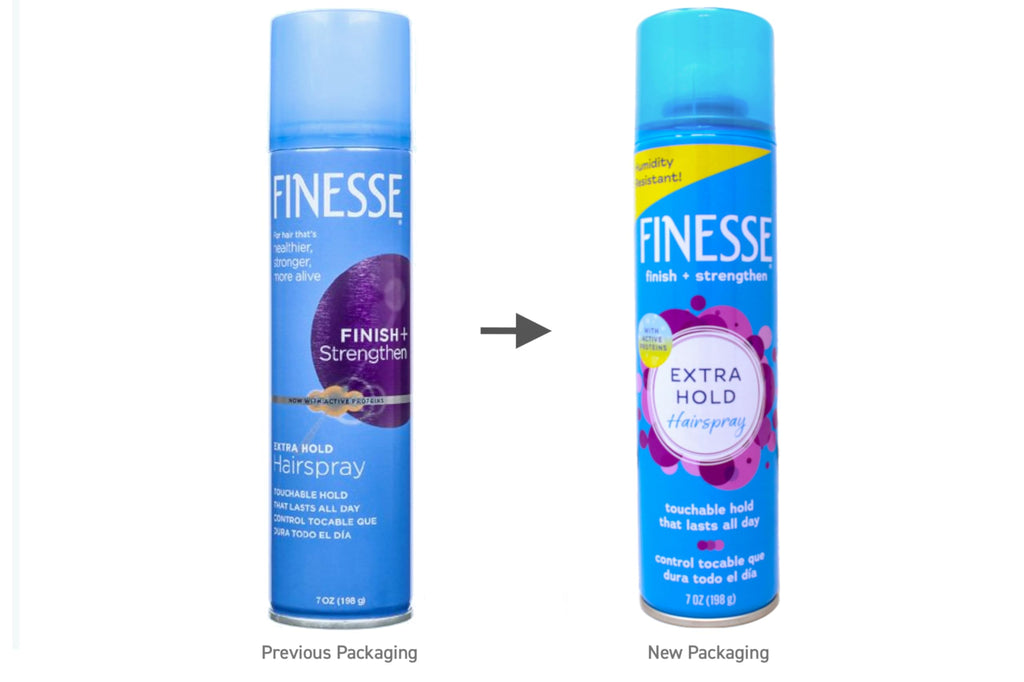 Finesse Extra Hold Hairspray with Active Proteins – Touchable All-Day Control, Humidity Resistant, 7 oz (Pack of 2)