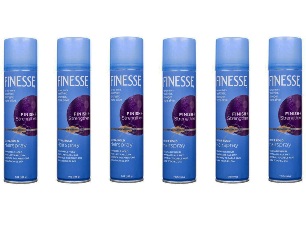 Finesse Extra Hold Aerosol Hairspray 7 oz – Pack of 6 | Unscented
